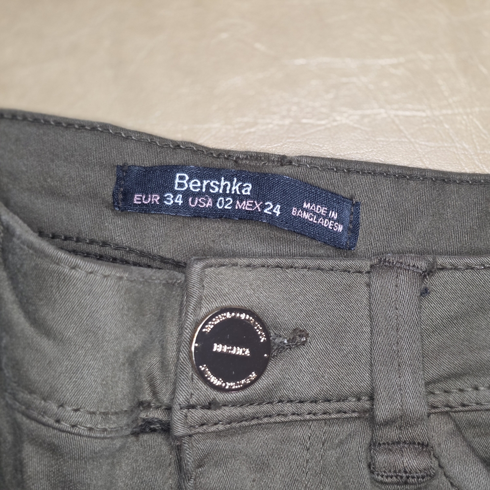 Bershka Olive Green Pants